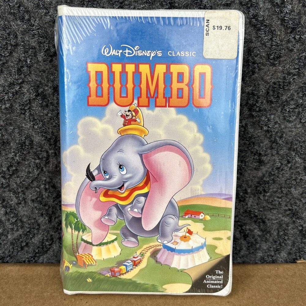 Walt Disney’s Dumbo VHS Black Diamond The Classic Collection New Factory Sealed